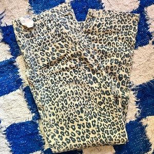 Anthropologie Pilcro The Wanderer leopard print pant